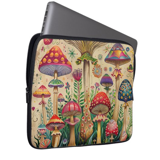 Mairytale Mushrooms Laptopschutzhülle (Vorne Rechts)