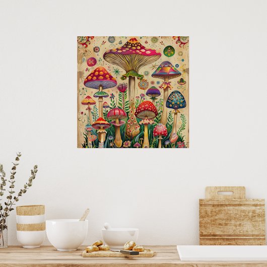 Mairytale Mushrooms Poster (Küche)