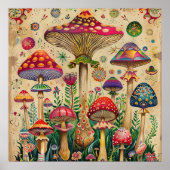 Mairytale Mushrooms Poster (Vorne)