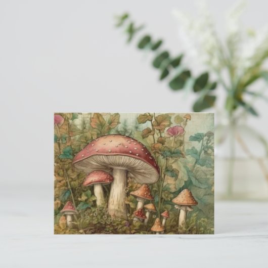 Mairytale Mushrooms Postkarte (Stehend Vorderseite)