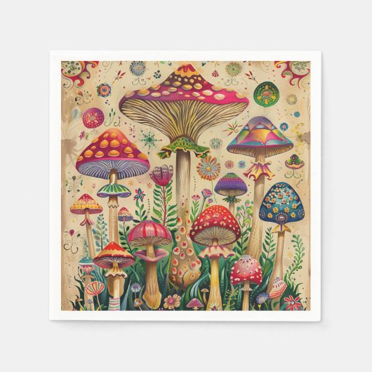 Mairytale Mushrooms Serviette (Vorderseite)