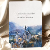 Mairytale Neuschwanstein Burg Save the Date Karte