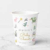 Mairytale Niedlich Dragon Baby Dusche Pappbecher (Rückseite)