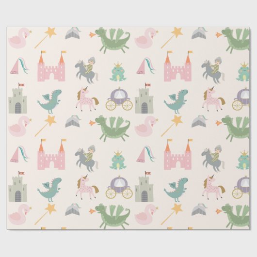 Mairytale Niedlich Dragon Geschenkpapier (Flach)