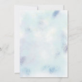 Mairytale Pony Stars Balloons Baby Shower Boy Einladung (Rückseite)