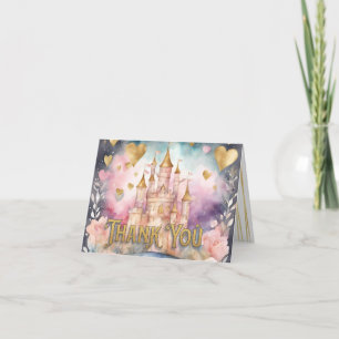 Mairytale Princess Baby Dusche Dankeskarte
