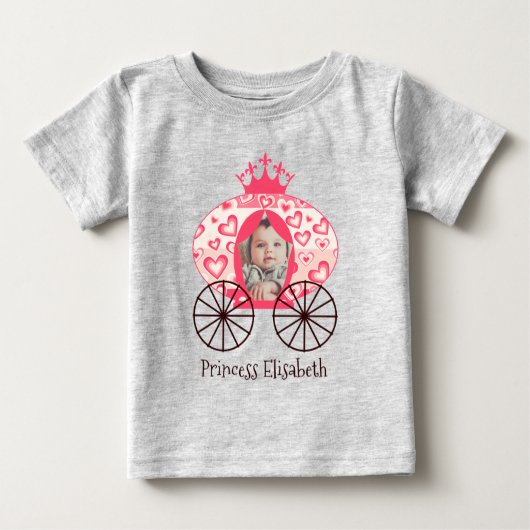 Mairytale Royal Princess Carriage Girl Baby T-shirt (Vorderseite)