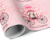 Mairytale Royal Princess Carriage Girl Geschenkpapier (Rolleneckpunkt)