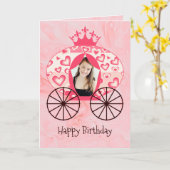 Mairytale Royal Princess Carriage Girl Karte (Gelbe Blume)