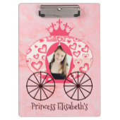 Mairytale Royal Princess Carriage Girl Klemmbrett (Vorderseite)