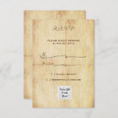 Mairytale UAWG Portriat WIth QR-Code - Brauner Tex Einladung (Vorne/Hinten)