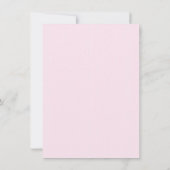 Mairytale Vintag Princess Pink Royal RSVP Card Einladung (Rückseite)