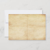 Mairytale Vintage Wedding RSVP Card (Rückseite)