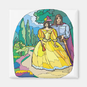 Mairytale Wedding Couple Magnet
