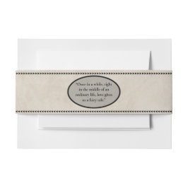 Mairytale Wedding Einladungsbanderole