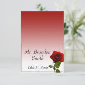 Mairytale Wedding Escort Card Einladung (Stehend Vorderseite)