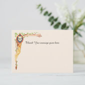 Mairytale Wedding Flat Vielen Dank Dankeskarte (Stehend Vorderseite)