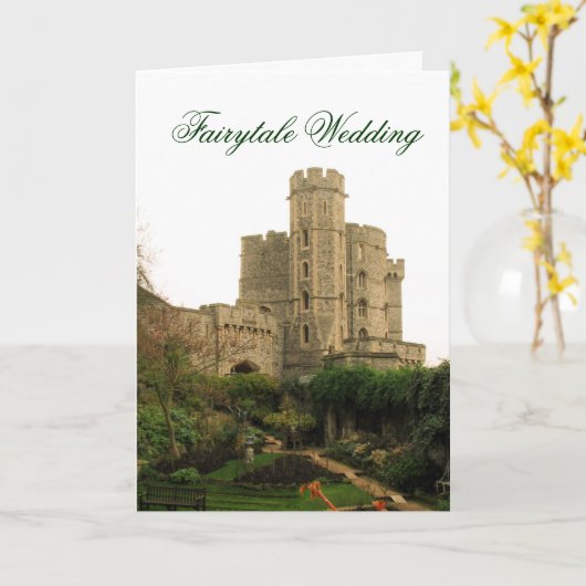 Mairytale Wedding Karte (Gelbe Blume)