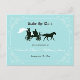 Mairytale Wedding Save the Date Postcard Ankündigungspostkarte