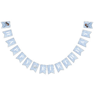 Mairytale Winter Snow Princess Geburtstag Afr Am Wimpelkette