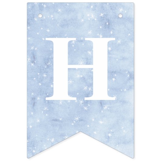 Mairytale Winter Snow Princess Geburtstag Wimpelkette (Zweite Fahne)