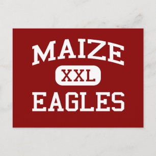 Mais - Adler - Mittelschule - Mais Kansas Postkarte