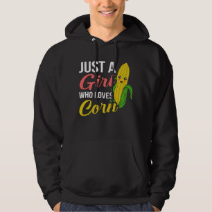 Mais am Cob Day Girls Funny Corn Meme Pun Hoodie