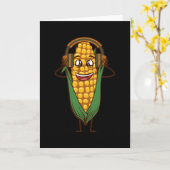 Mais auf dem Cob Karte (Gelbe Blume)