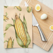 Mais auf dem Cob-Muster Geschirrtuch (Viertel Falte)