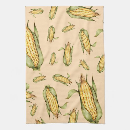 Mais auf dem Cob-Muster Geschirrtuch (Vertikal)