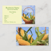 Mais auf der Cob Business Card Visitenkarte (Vorne/Hinten)
