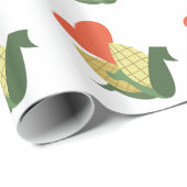 Mais auf Pfeiler Geschenkpapier (Rolleneckpunkt)