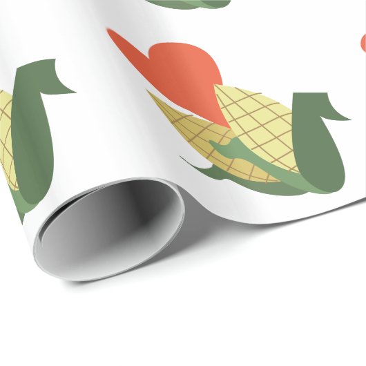 Mais auf Pfeiler Geschenkpapier (Rolleneckpunkt)