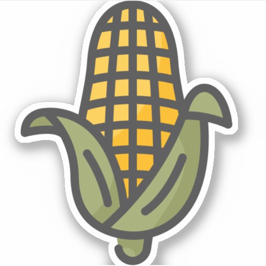 Mais Aufkleber (Vorderseite)