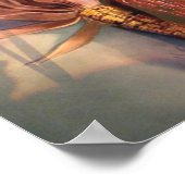 Mais bei Sonnenuntergang Poster (Ecke)