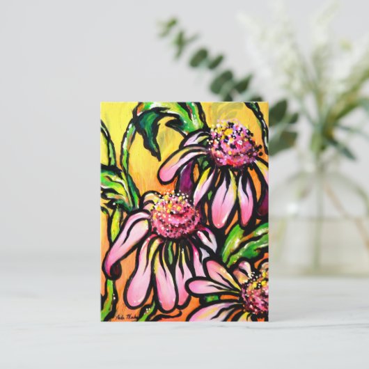 Mais-Blumen Postkarte (Stehend Vorderseite)