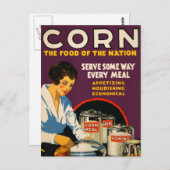 Mais Das Essen der Nation Postkarte (Vorne/Hinten)