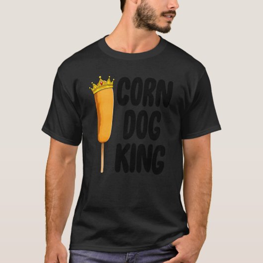 Mais Dog King Funny Fair Mais Hunde Feinschmecker T-Shirt (Vorderseite)