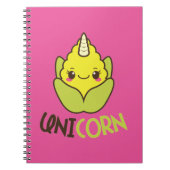 Mais-Einhorn Notizblock (Vorderseite)