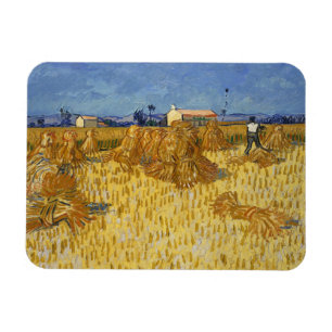 Mais-Ernte in Provence durch Vincent van Gogh Magnet