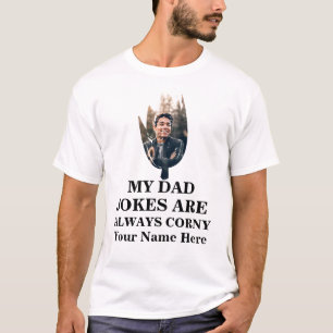Mais Form Foto Papa Witze sind immer verrückt T-Shirt