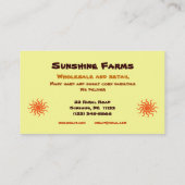 Mais für Verkauf Visitenkarte (Rückseite)