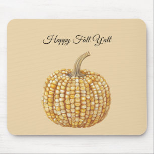 Mais Gelber Herbst Kürbis Mousepad