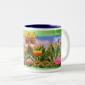 Mais-Göttin "sieben Schlangen " Zweifarbige Tasse (VorderseiteRechts)