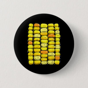 Mais Halloween Kostüm Sonnenmais auf dem Cob Button