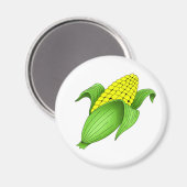 Mais im Cob-Magnet Magnet (Vorderseite/Rückseite)
