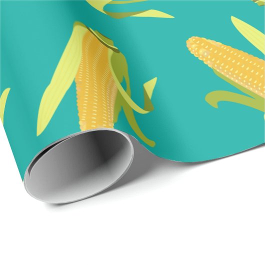 Mais im Cob-Muster Geschenkpapier (Rolleneckpunkt)