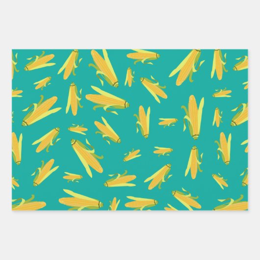 Mais im Cob-Muster Geschenkpapier Set (Vorderseite 3)