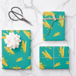Mais im Cob-Muster Geschenkpapier Set
