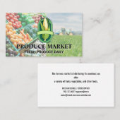 Mais | Lebensmittelgeschäft Herstellung Stand-Visi Visitenkarte (Vorne/Hinten)